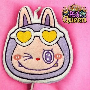 LABUBU 1 Purple Hanging Padded Thick Wash Cloth